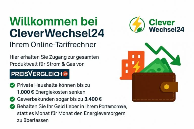 Clever Wechsel Logo mit Text